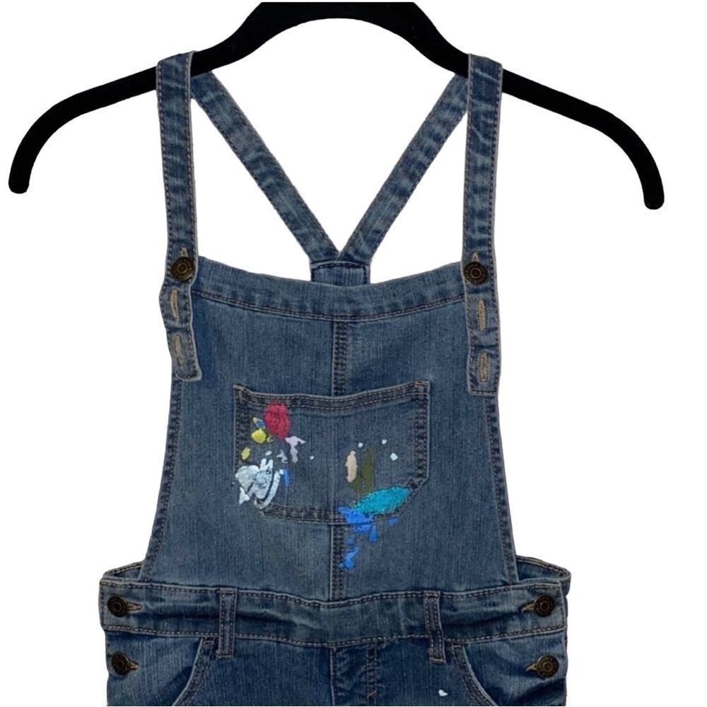 Cat & Jack Splatter Paint Overalls - Picture 2 of 10